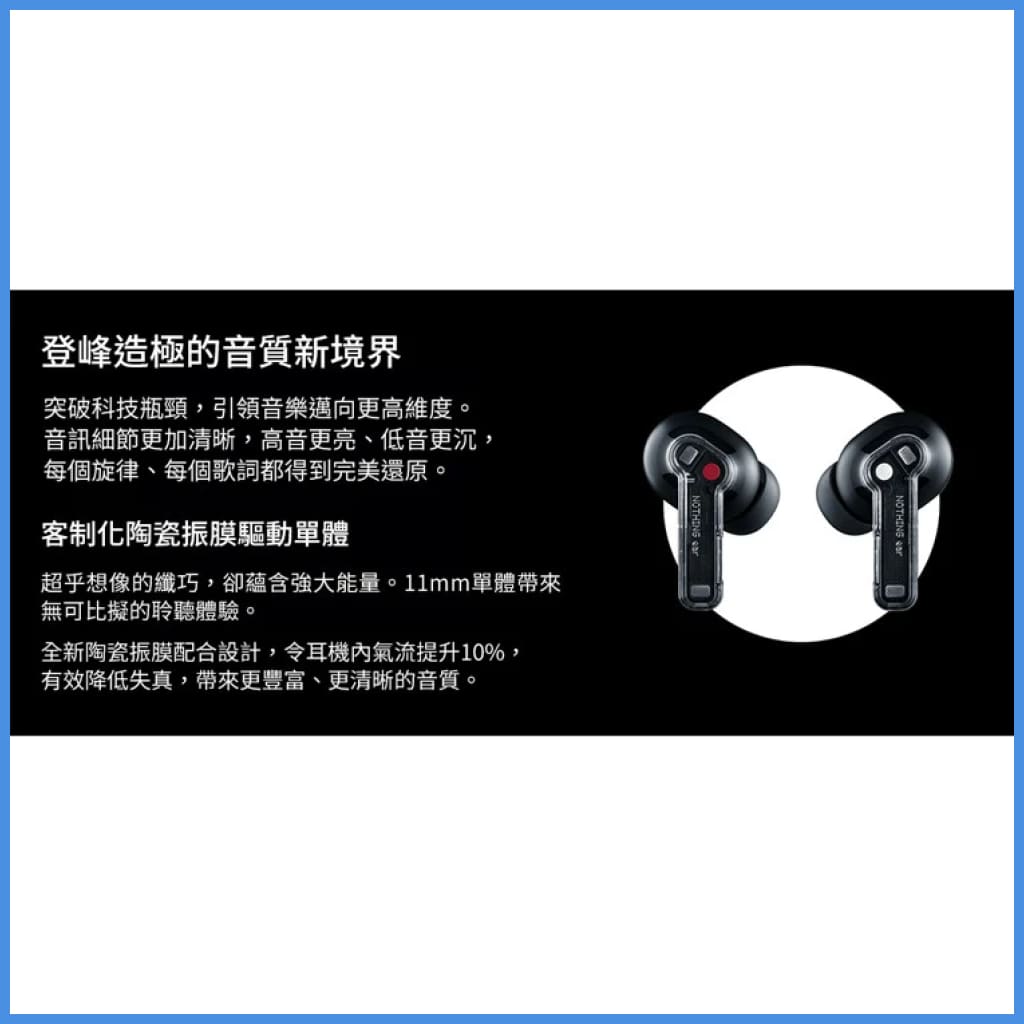 Nothing Ear Hi-Res ANC True Wireless Bluetooth 5.3 Earphone