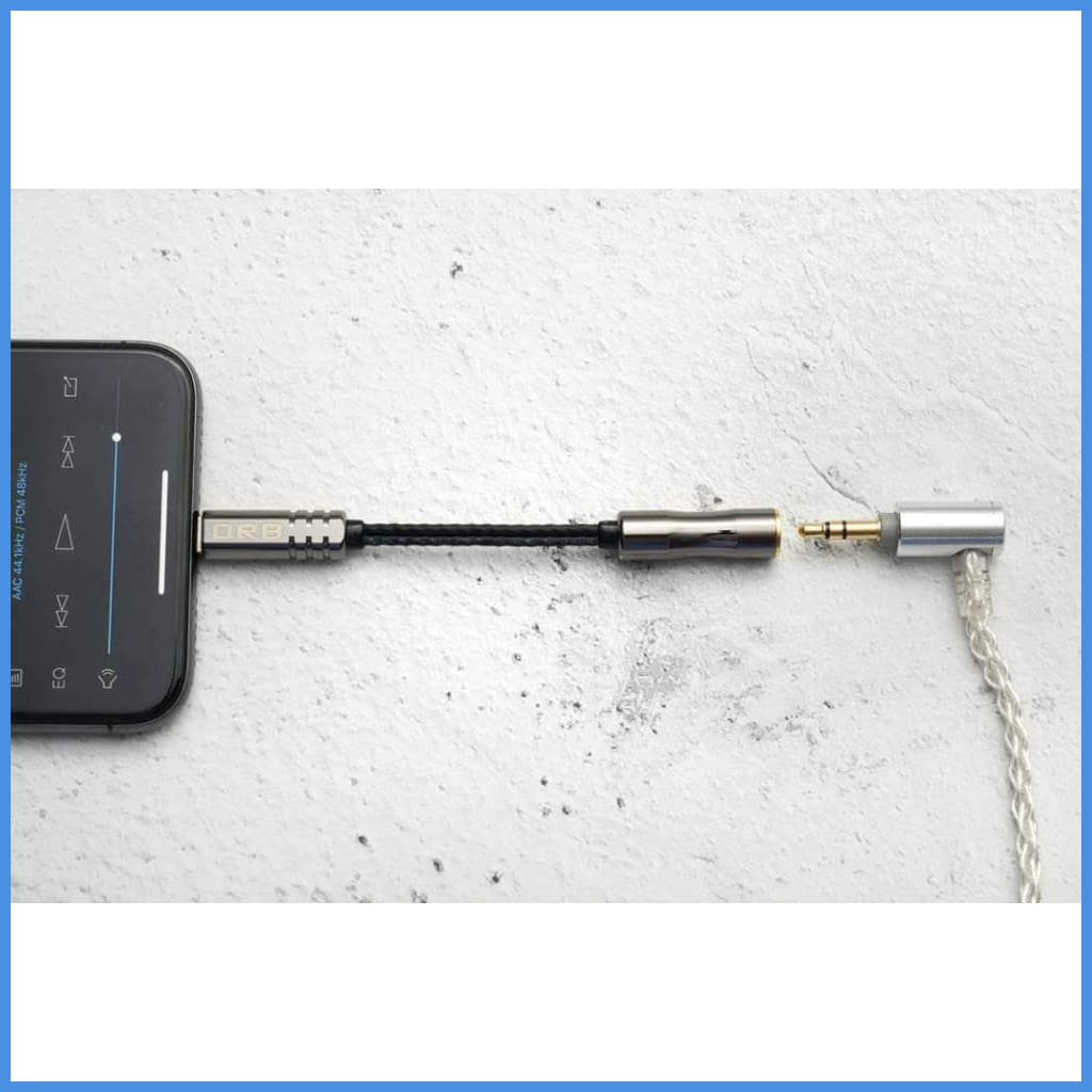 Orb Clear Force Lightning To 3.5Mm Headphone Jack Adapter
