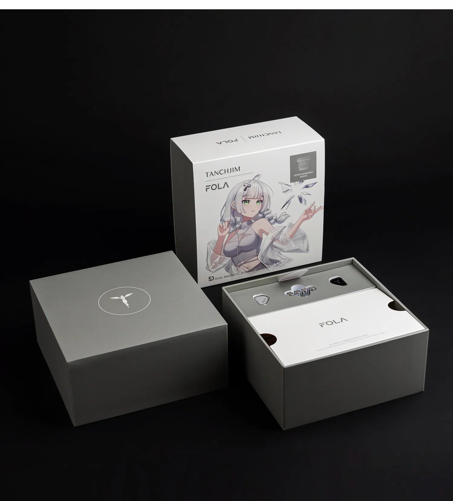 TANCHJIM Fola Dual-Driver In-Ear Monitor IEM Earphone with Litz Cable Support 3.5mm 4.4mm Type-C Plug