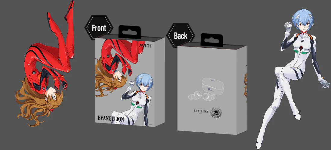 AVIOT x Evangelion TE-V1R-EVA True Wireless Earbuds | 30th Anniversary