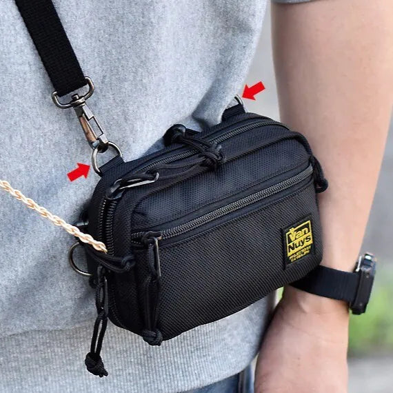 VanNuys E492 Nylon Mini Shoulder Bag for DAP Earphone Made In Japan