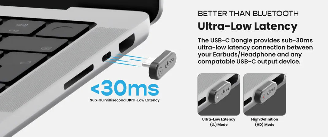 Cleer Dongle 3 Ultra-Low Latency USB-C Audio Transmitter