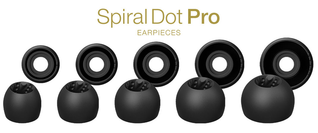 JVC Spiral Dot Pro Silicon IEM In-Ear Monitor Earphone Eartips 4 Sizes