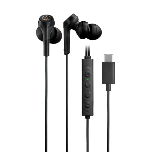 Audio-Technica ATH-CKS330NC USB-C Noise-Cancelling Earphones (Bass)