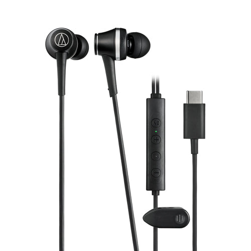 Audio‑Technica ATH‑CKD7NC Noise‑Cancelling In‑Ear Earphones with USB‑C – Hybrid ANC, Hi‑Res 11 mm Drivers, 24‑bit/96 kHz DAC, ENC Mic, Zero‑Latency Wired Earbuds for Smartphone, Laptop & Nintendo Switch