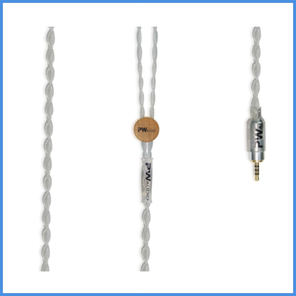 希少　pw audio blackicon series cryo silver PW Audio Blackicon Series Single Crystal Silver Headphone Upgrade Cabl