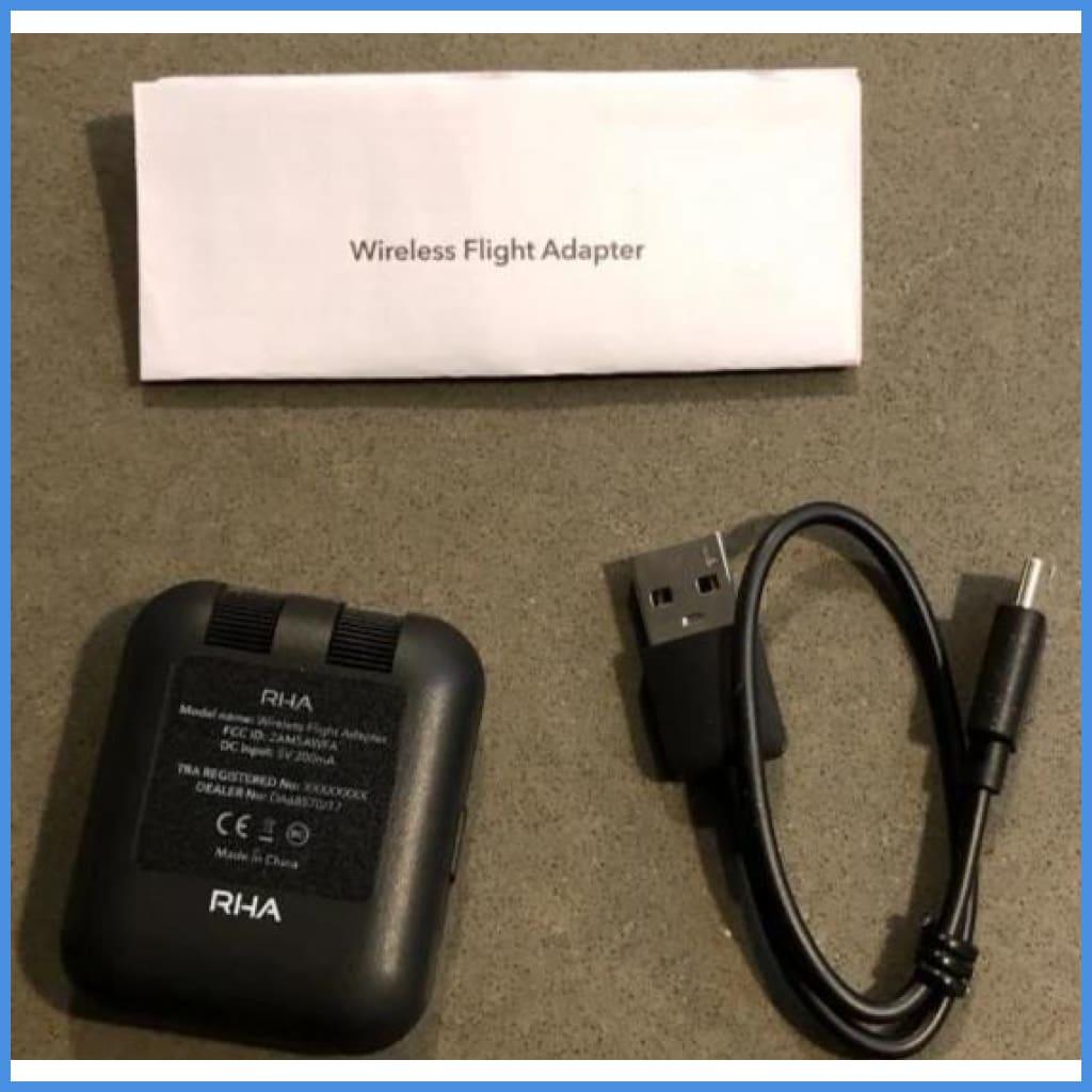 Rha Wireless Flight Adapter Bluetooth 5.0 Audio Transmitter Device