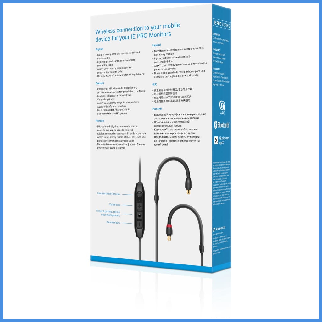 Sennheiser IE PRO BT Connector Bluetooth Wireless Cable