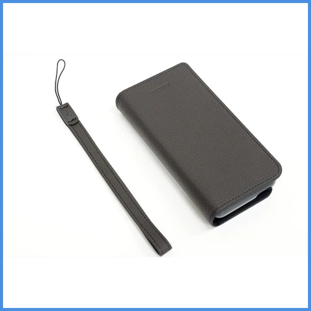Sony Ckl-Nwzx500 Real Leather Flip Case For Nw-Zx507 Dap Walkman (Black)