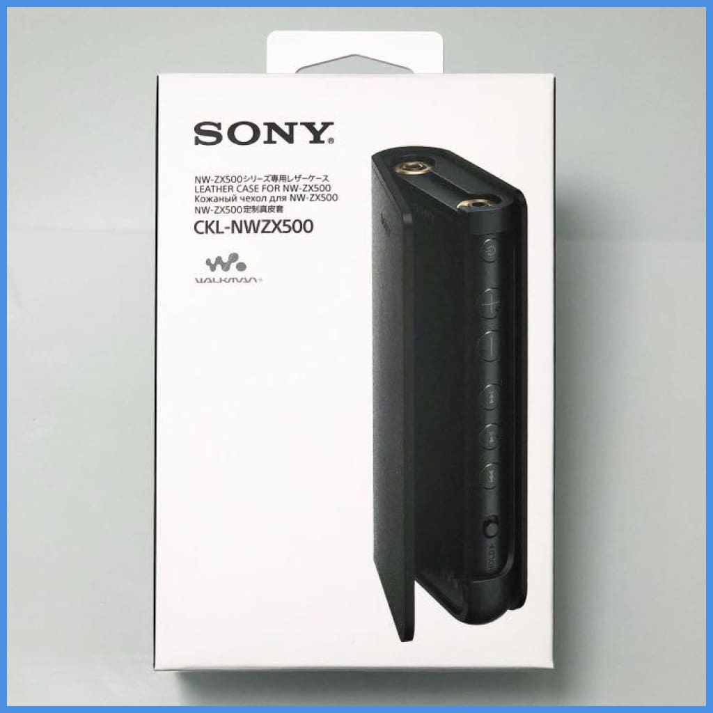 Sony Ckl-Nwzx500 Real Leather Flip Case For Nw-Zx507 Dap Walkman (Black)