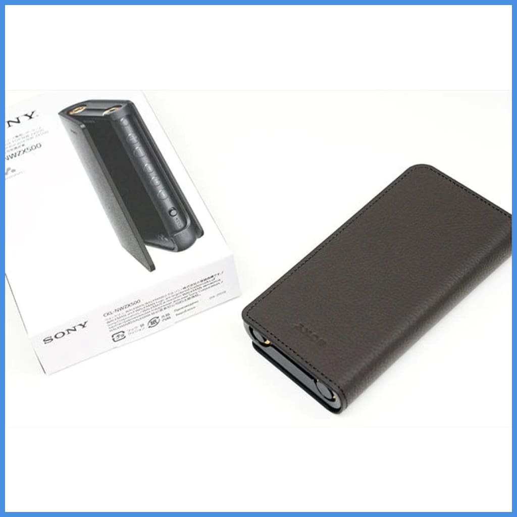 Sony Ckl-Nwzx500 Real Leather Flip Case For Nw-Zx507 Dap Walkman (Black)