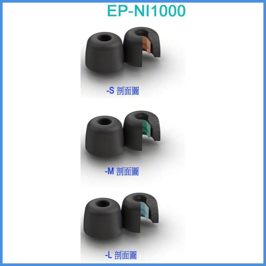 SONY EP-NI1000 Foam Eartips for WF-1000XM5 WF-1000XM4 True Wireless Ea