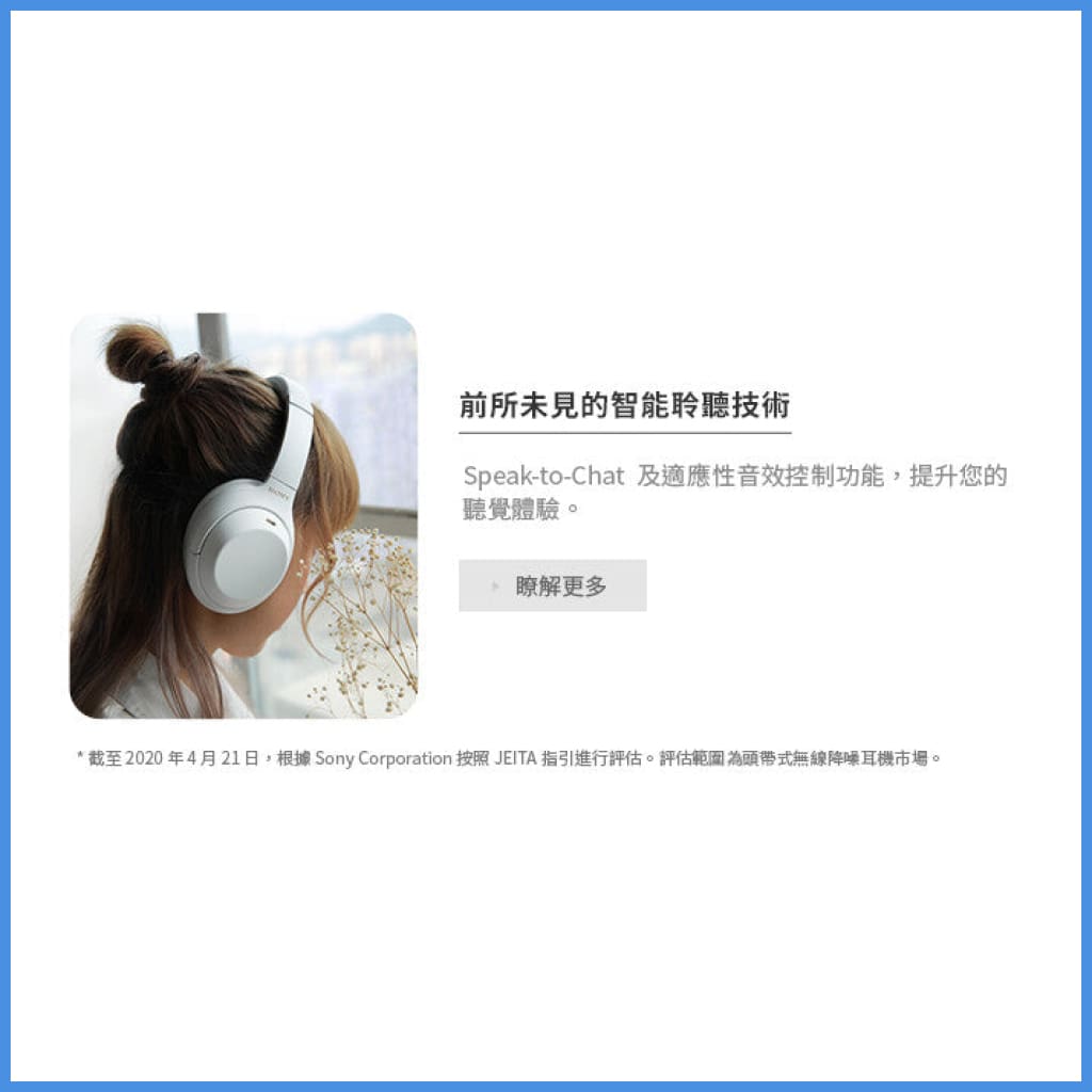 Sony Wh-1000Xm4 Wireless Bluetooth Noise Canceling Over-Ear Headphones Silver Black Device