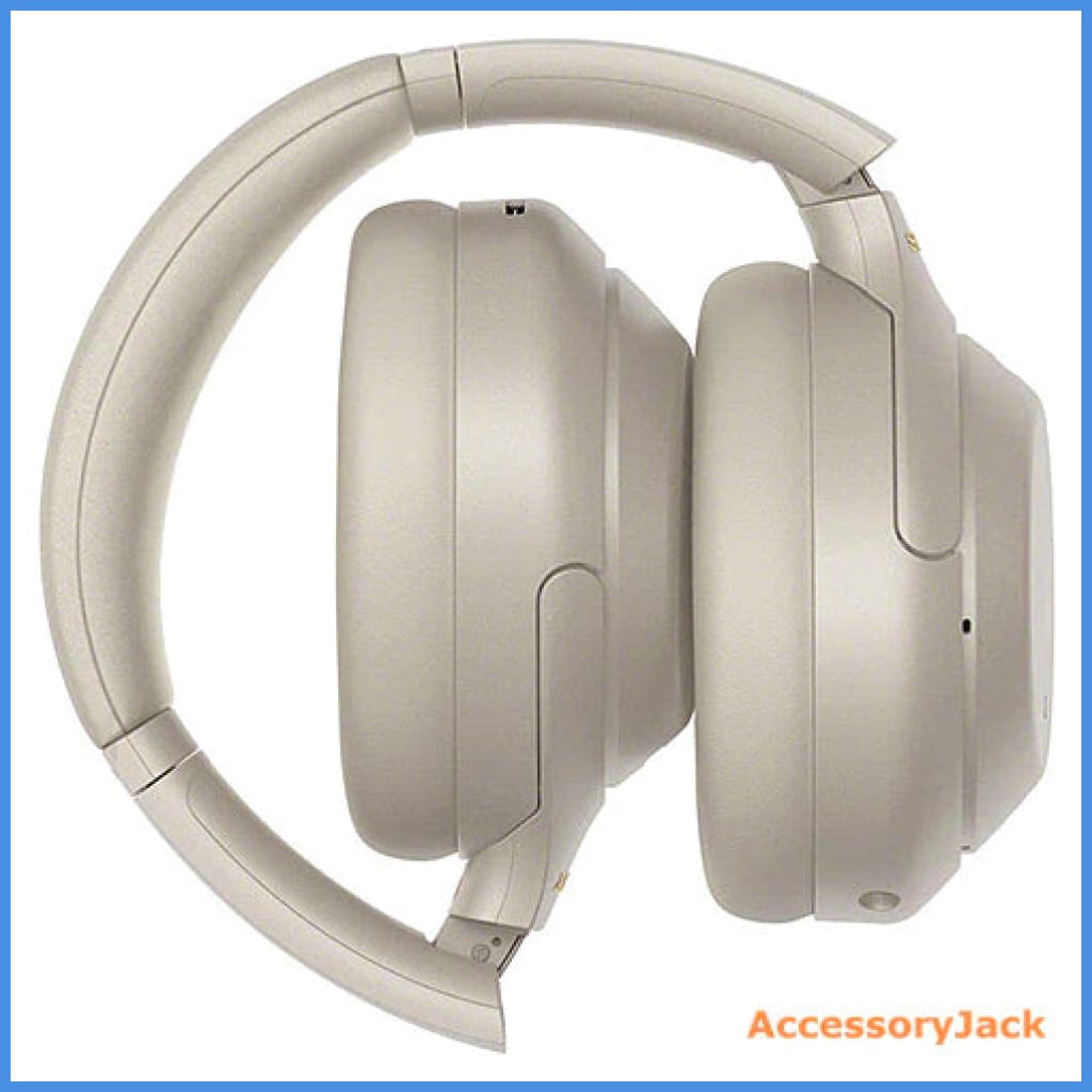 Sony Wh-1000Xm4 Wireless Bluetooth Noise Canceling Over-Ear Headphones Silver Black Device