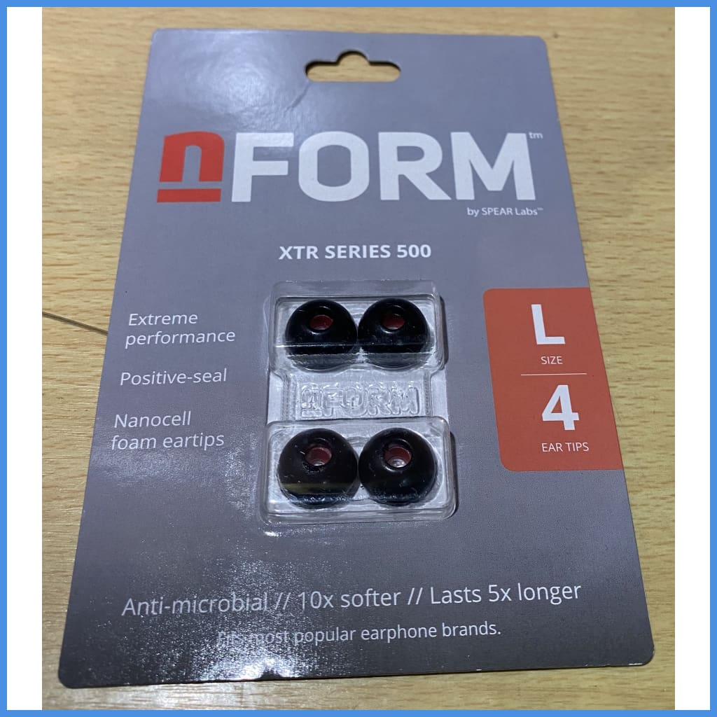 Spear Labs Nform Xtr Series 500 Foam Eartips For Extra Temperature Resistance 2 Pairs Large L (2