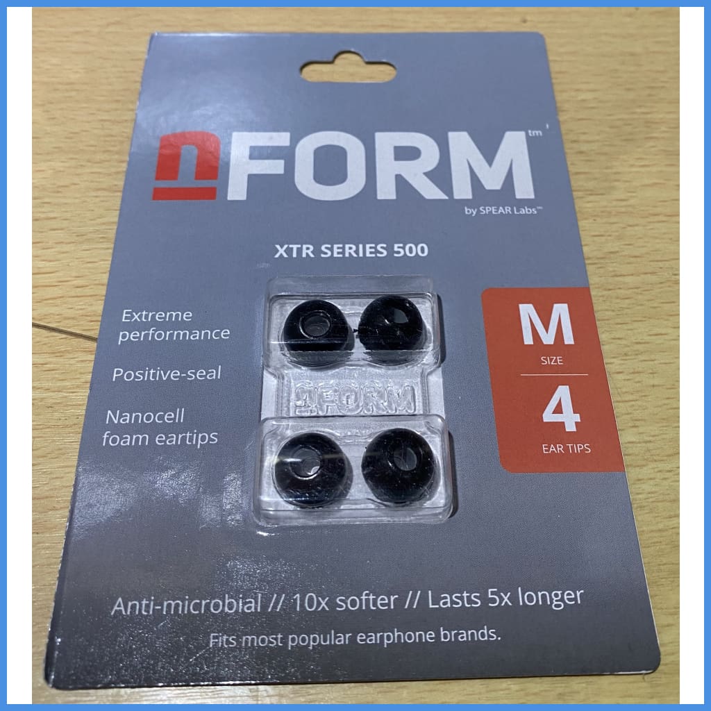 Spear Labs Nform Xtr Series 500 Foam Eartips For Extra Temperature Resistance 2 Pairs Medium M (2