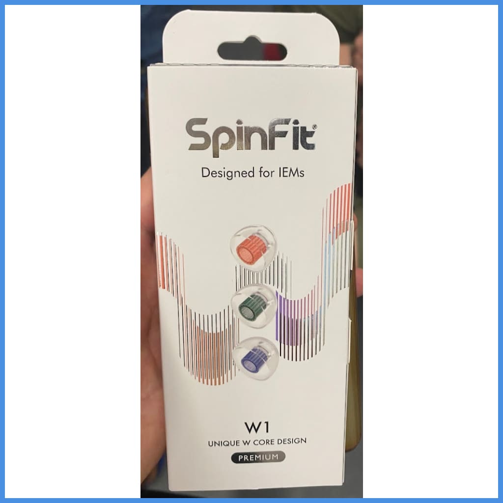 Spinfit W1 Eartips With Double Wave Core For Iem In-Ear Monitor Earphone S M L 3 Sizes Eartip