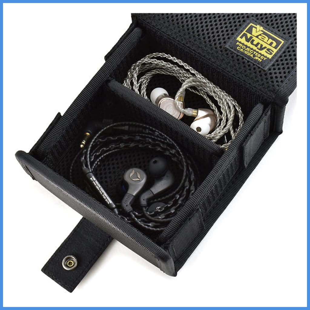 Vannuys Ve302 V2.0 Nylon Hard Case Black For Earphone Cable