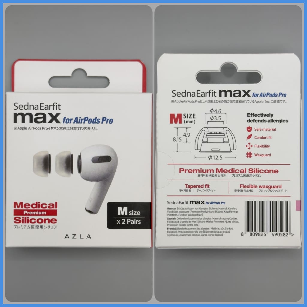 Azla Sedna Earfit Max Eartips For Apple Airpods Pro Earphone Eartip