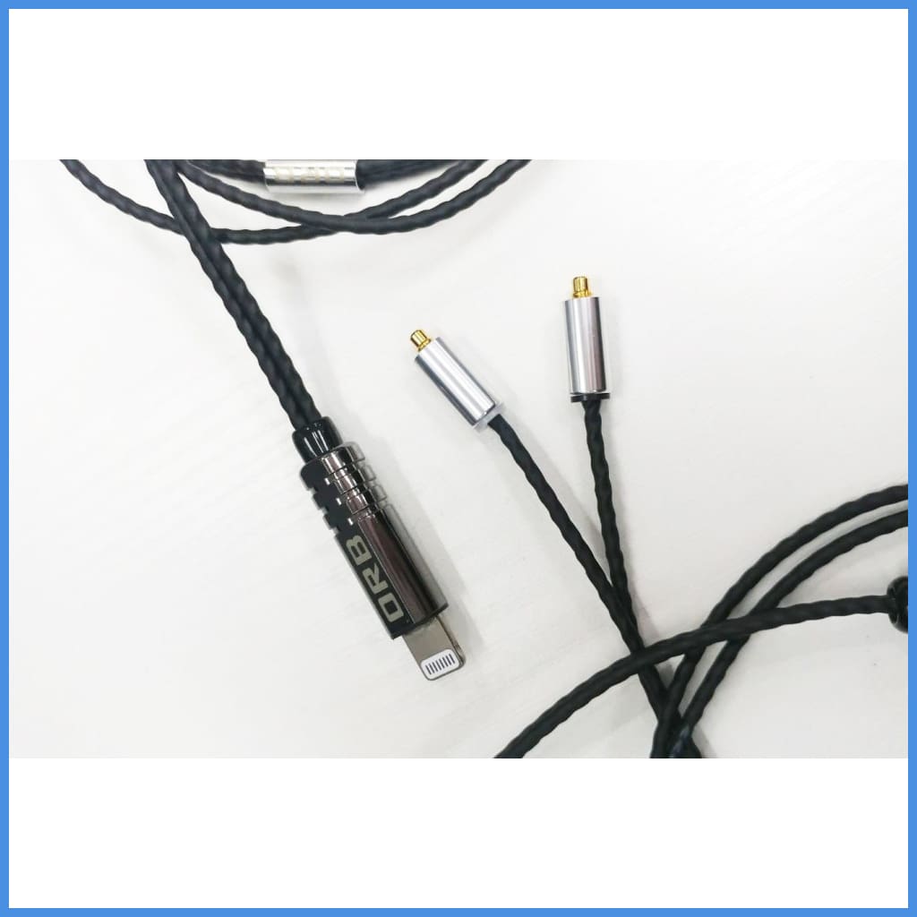 Orb Clear Force Ultimate Lightning Cable For Iphone With Mmcx Cm Iem Headphone Upgrade