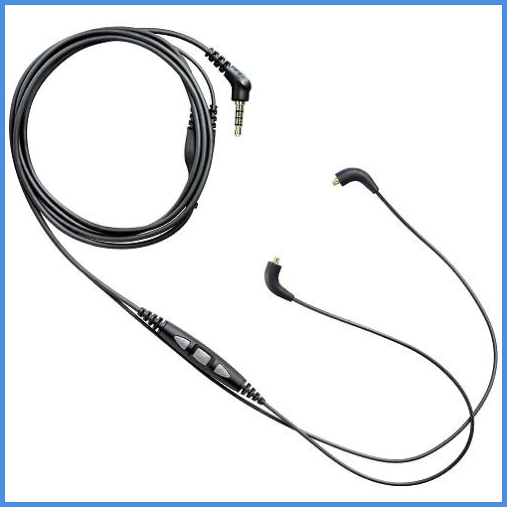 Shure Cbl-M+-K-Efs Mmcx Cable With In-Line Remote And Mic For 3.5Mm Earphones Upgrade