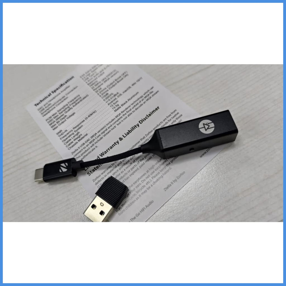 Zorloo Ztella II MQA Hi-Res Amplifier Adapter with 4.4mm Plug for iPho